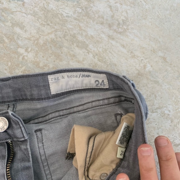 Rag and Bone grey skinny jean - Picture 2 of 2